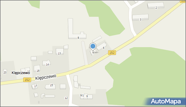 Klępczewo, Klępczewo, 7, mapa Klępczewo