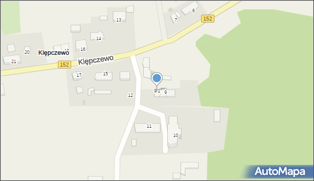 Klępczewo, Klępczewo, 9/1, mapa Klępczewo