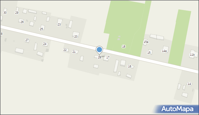 Klępie Górne, Klępie Górne, 19, mapa Klępie Górne