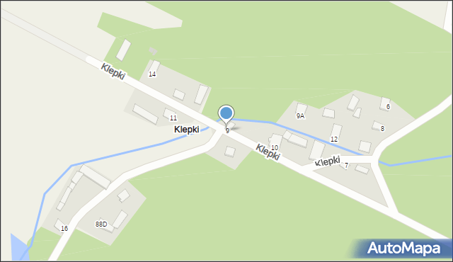 Klepki, Klepki, 9, mapa Klepki