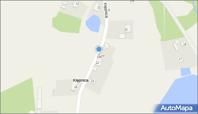 Klępnica, Klępnica, 22a, mapa Klępnica