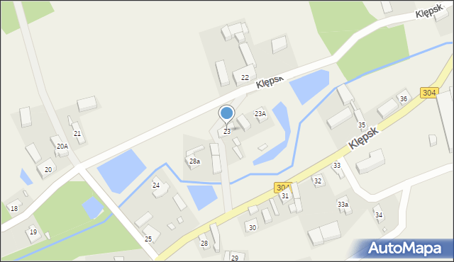 Klępsk, Klępsk, 23, mapa Klępsk