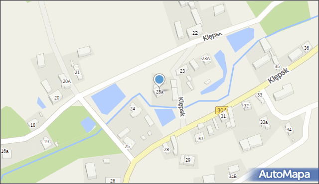Klępsk, Klępsk, 28a, mapa Klępsk