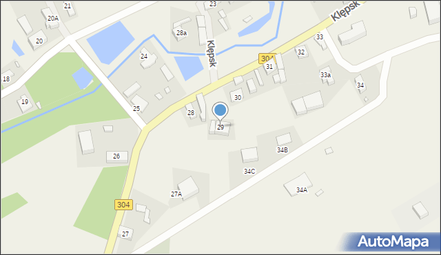 Klępsk, Klępsk, 29, mapa Klępsk