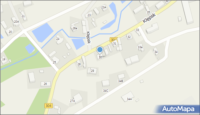 Klępsk, Klępsk, 30, mapa Klępsk