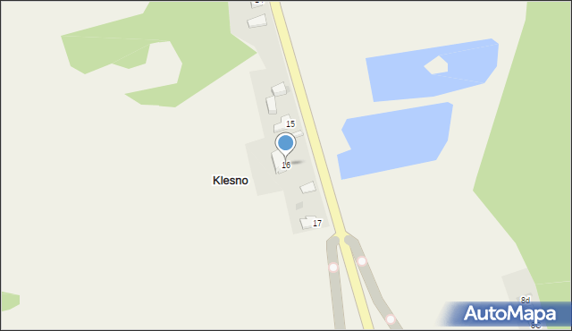 Klesno, Klesno, 16, mapa Klesno