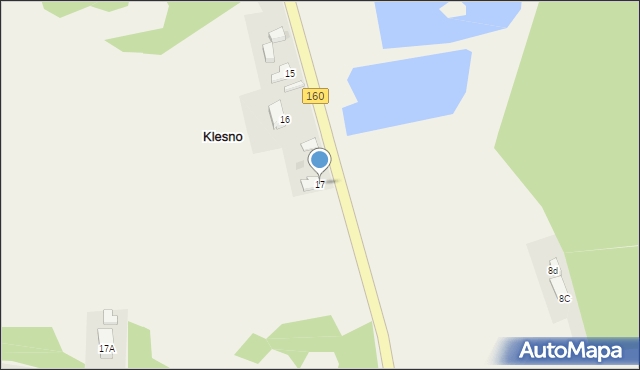 Klesno, Klesno, 17, mapa Klesno