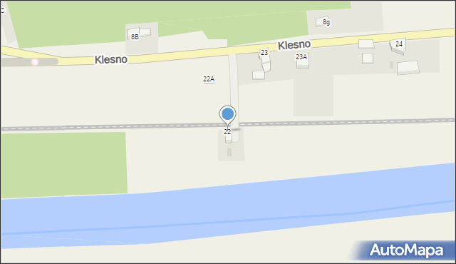 Klesno, Klesno, 22, mapa Klesno