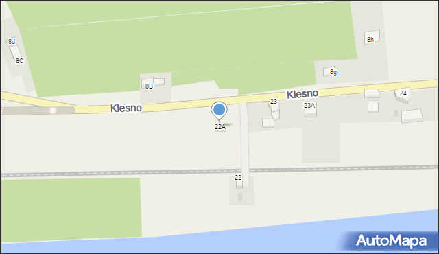 Klesno, Klesno, 22A, mapa Klesno
