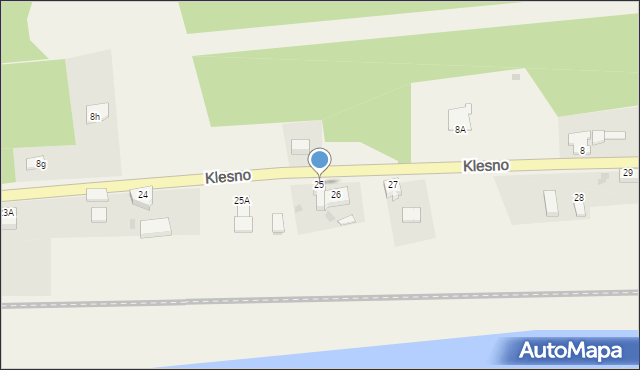 Klesno, Klesno, 25, mapa Klesno