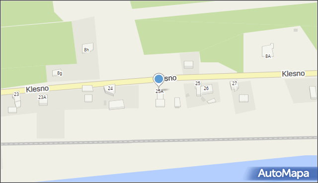 Klesno, Klesno, 25A, mapa Klesno
