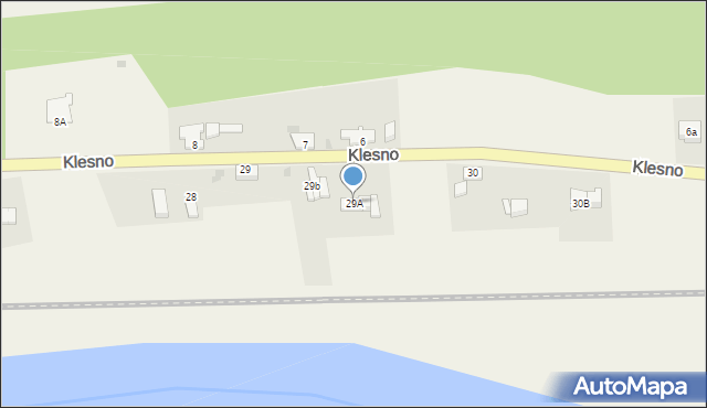 Klesno, Klesno, 29A, mapa Klesno