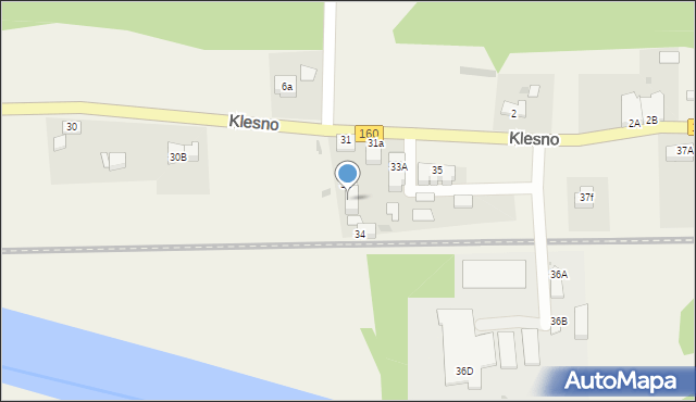 Klesno, Klesno, 33, mapa Klesno