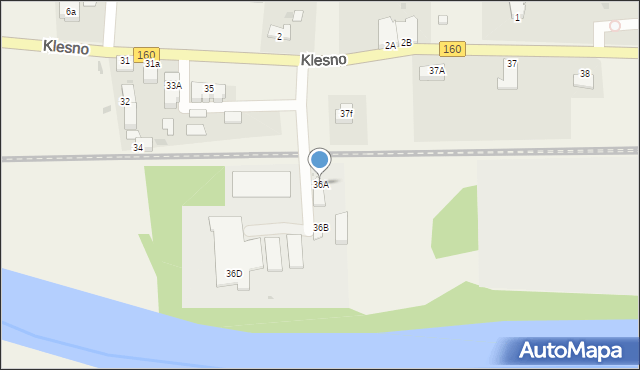 Klesno, Klesno, 36A, mapa Klesno