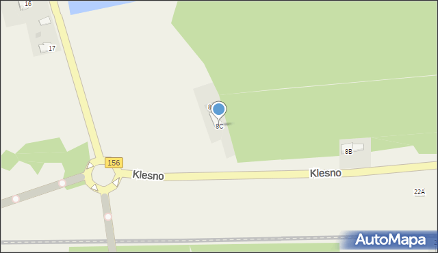 Klesno, Klesno, 8C, mapa Klesno
