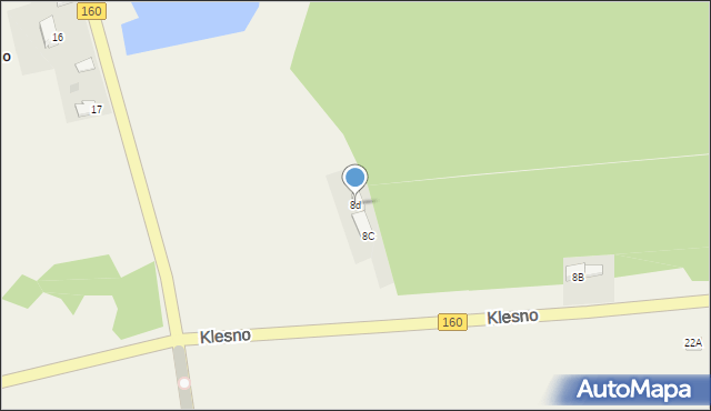 Klesno, Klesno, 8d, mapa Klesno