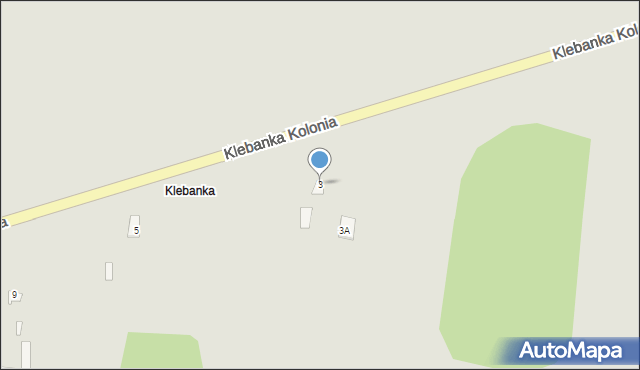Kleszczele, Klebanka Kolonia, 3, mapa Kleszczele