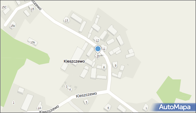 Kleszczewo, Kleszczewo, 10, mapa Kleszczewo