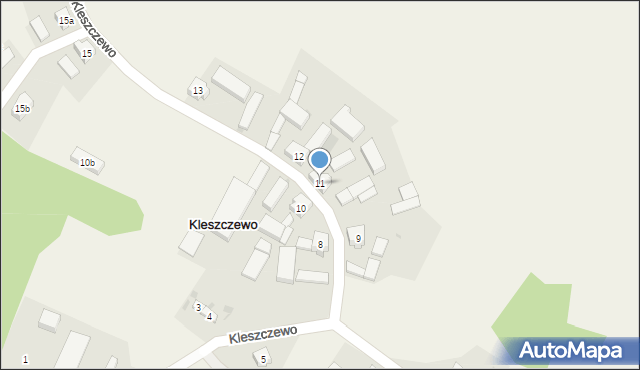 Kleszczewo, Kleszczewo, 11, mapa Kleszczewo