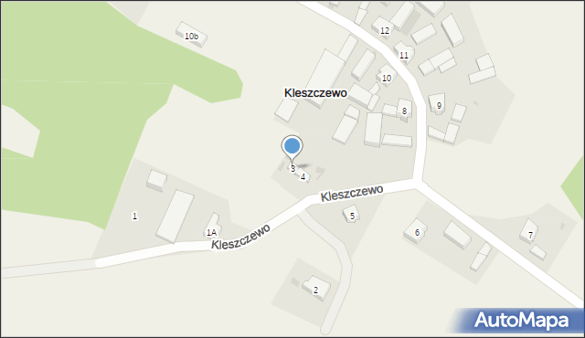 Kleszczewo, Kleszczewo, 3, mapa Kleszczewo