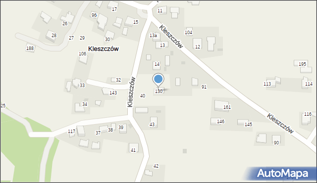 Kleszczów, Kleszczów, 130, mapa Kleszczów