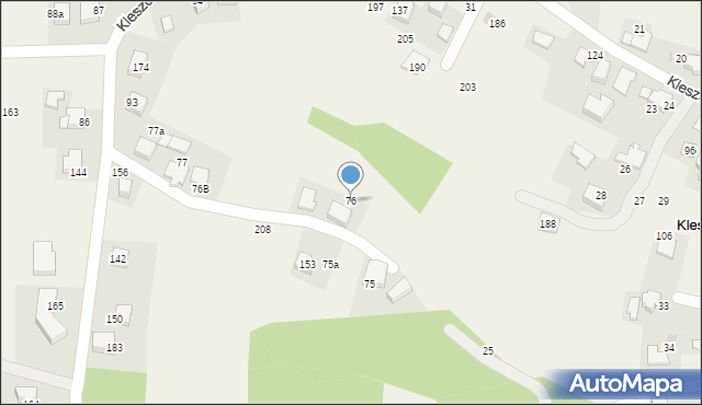 Kleszczów, Kleszczów, 76, mapa Kleszczów