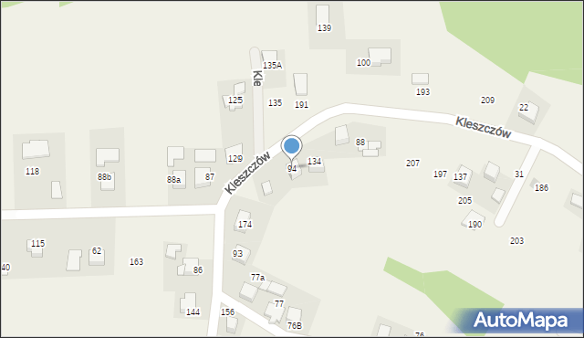 Kleszczów, Kleszczów, 94, mapa Kleszczów