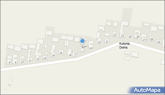 Kleszczowa, Kleszczowa, 18, mapa Kleszczowa