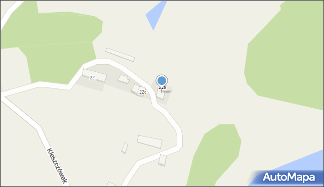 Kleszczówek, Kleszczówek, 22b, mapa Kleszczówek