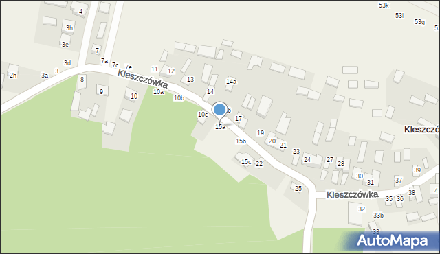 Kleszczówka, Kleszczówka, 15a, mapa Kleszczówka