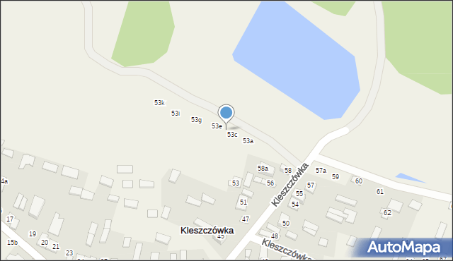 Kleszczówka, Kleszczówka, 53d, mapa Kleszczówka