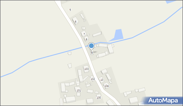 Kleszczyna, Kleszczyna, 9, mapa Kleszczyna