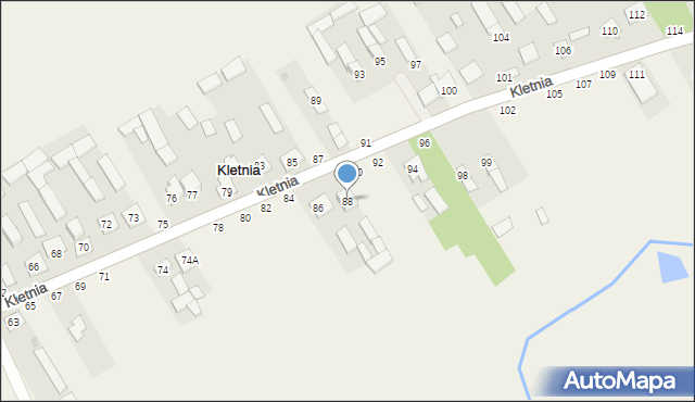Kletnia, Kletnia, 88, mapa Kletnia