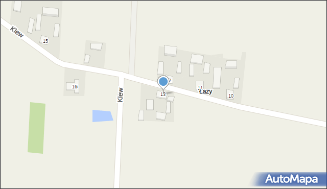 Klew, Klew, 13, mapa Klew