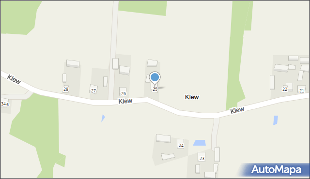 Klew, Klew, 25, mapa Klew