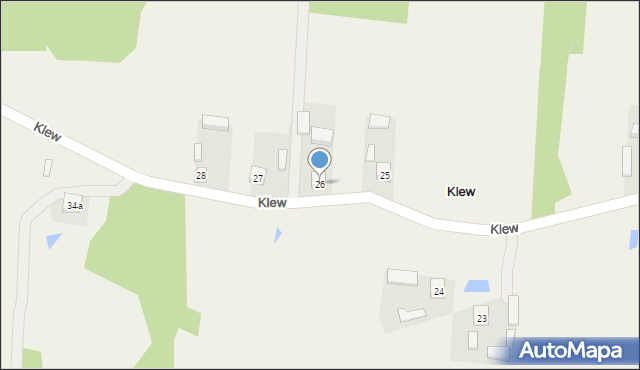 Klew, Klew, 26, mapa Klew