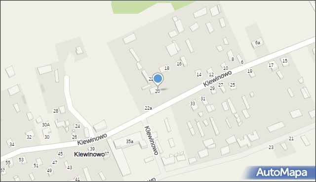 Klewinowo, Klewinowo, 20, mapa Klewinowo