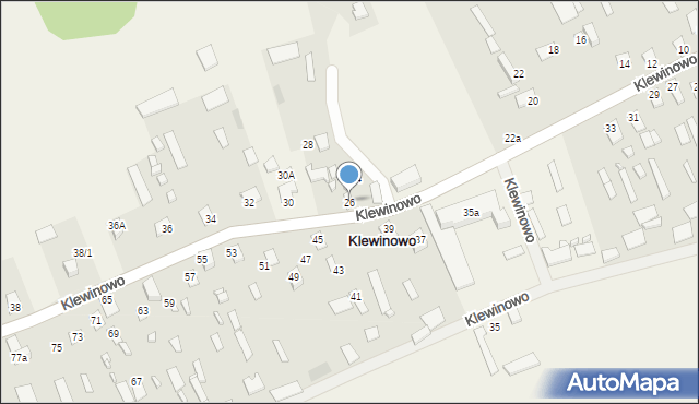 Klewinowo, Klewinowo, 26, mapa Klewinowo