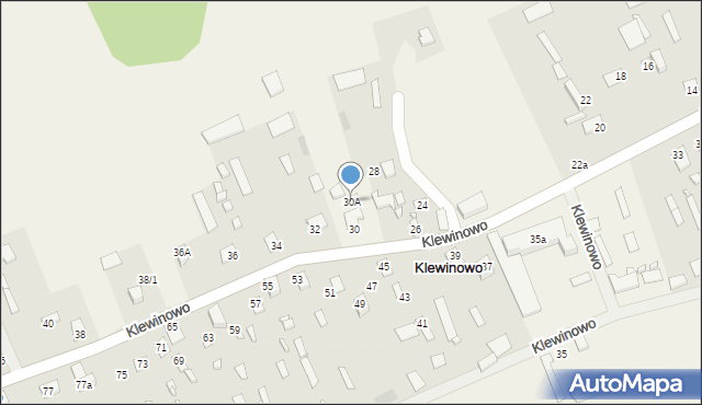 Klewinowo, Klewinowo, 30A, mapa Klewinowo