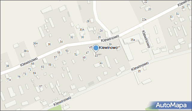 Klewinowo, Klewinowo, 43, mapa Klewinowo