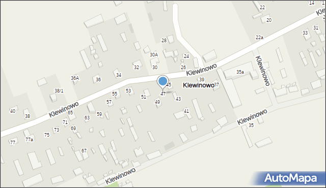 Klewinowo, Klewinowo, 47, mapa Klewinowo