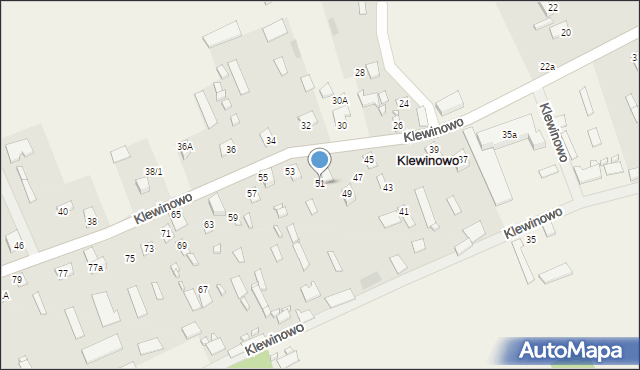 Klewinowo, Klewinowo, 51, mapa Klewinowo