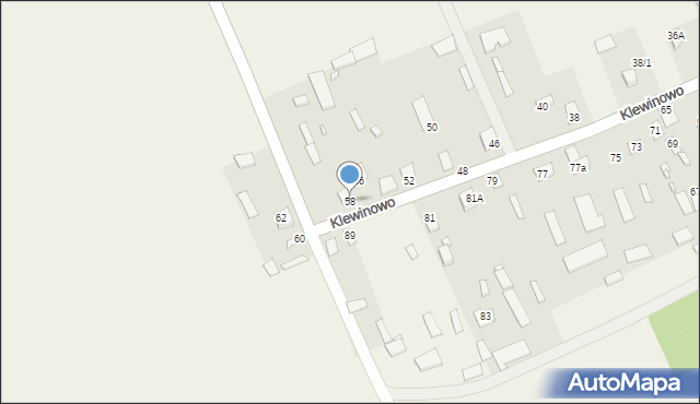 Klewinowo, Klewinowo, 58, mapa Klewinowo