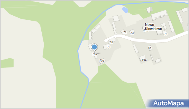 Klewinowo, Klewinowo, 70a, mapa Klewinowo