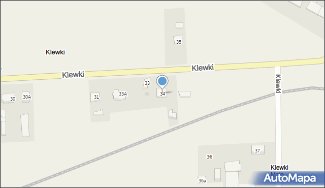 Klewki, Klewki, 34, mapa Klewki