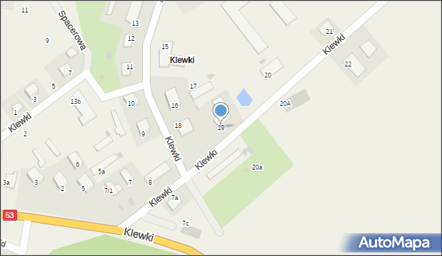Klewki, Klewki, 19, mapa Klewki