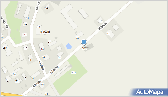 Klewki, Klewki, 20A, mapa Klewki