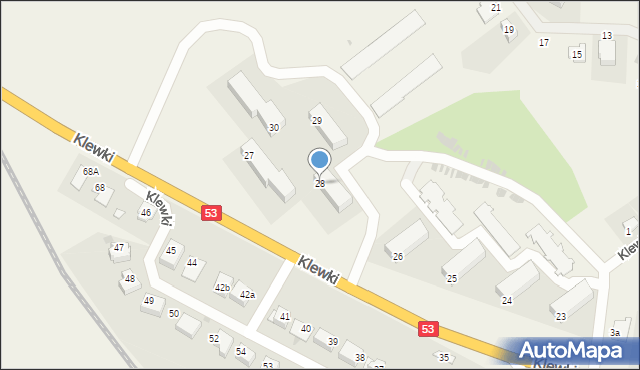 Klewki, Klewki, 28, mapa Klewki