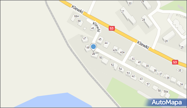 Klewki, Klewki, 49, mapa Klewki