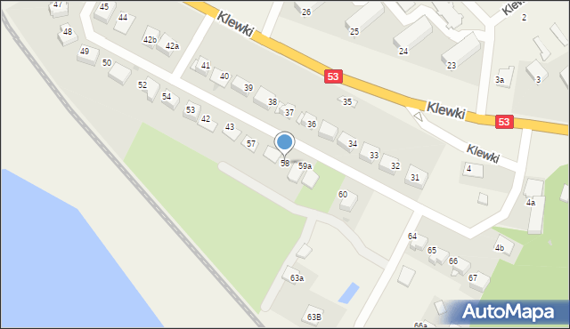 Klewki, Klewki, 58, mapa Klewki